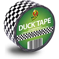 Ducktape 104214 Cinta Adhesiva de Tela- 48 mm x 10 m- Blanco y Negro